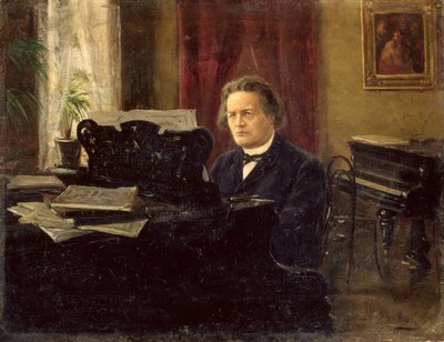 Portrait of Composer Anton Rubinstein by Michail Michailovich Yarowoy